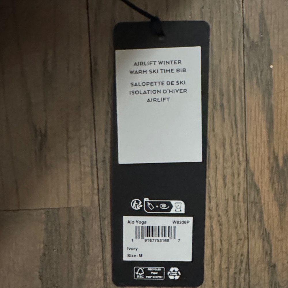 ALO white ski bib - Picture 5 of 5